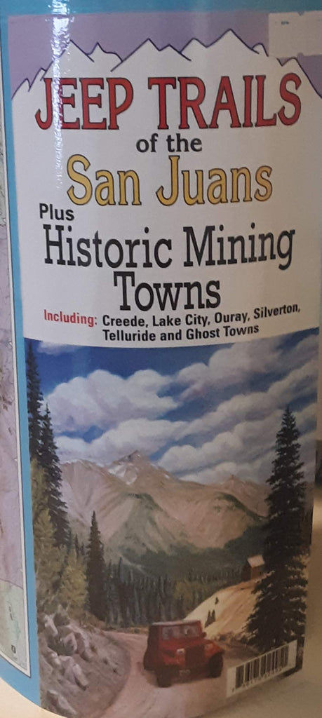 LAMINATED - San Juan Jeep Trails Map - Including Historic Mining Towns - Wide World Maps & MORE! - Book - Wide World Maps & MORE! - Wide World Maps & MORE!