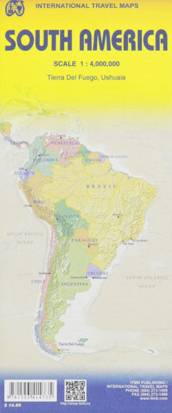 South America Travel Reference Map 1:4M - Wide World Maps & MORE! - Map - ITMB Publishing, Ltd. - Wide World Maps & MORE!