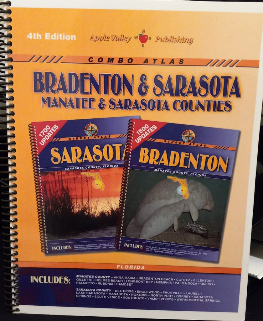 Bradenton, Sarasota and Manatte Counties Florida Combo Atlas (4th Edition) - Wide World Maps & MORE!