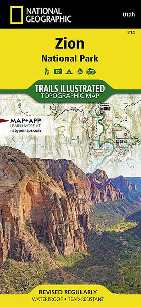 Zion National Park (National Geographic Trails Illustrated Map 214) - Wide World Maps & MORE! - Map - National Geographic Maps - Wide World Maps & MORE!