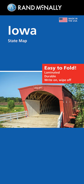 Rand McNally Easy To Fold: Iowa State Laminated Map [Map] Rand McNally - Wide World Maps & MORE!