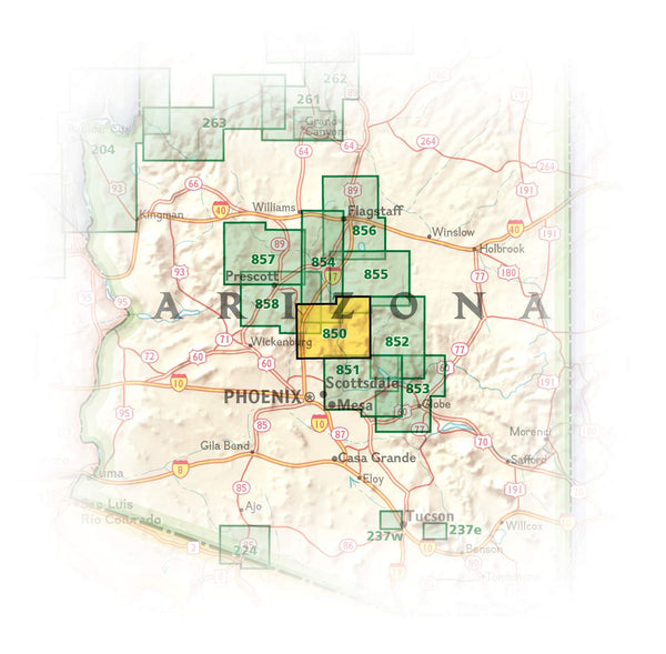 Mazatzal and Pine Mountain Wilderness Areas [Coconino, Prescott, and Tonto National Forests] (National Geographic Trails Illustrated Map 850) - Wide World Maps & MORE! - Map - National Geographic Maps - Wide World Maps & MORE!
