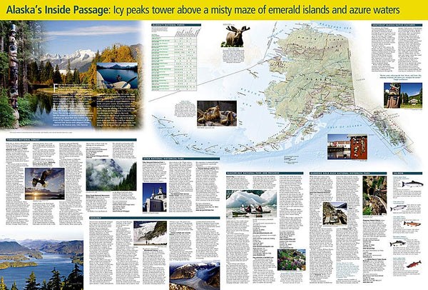 Alaska's Inside Passage: Destination Map - Wide World Maps & MORE! - Map - National Geographic Maps - Wide World Maps & MORE!