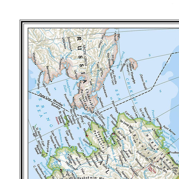 North America Classic [Enlarged and Tubed] (National Geographic Reference Map) - Wide World Maps & MORE!