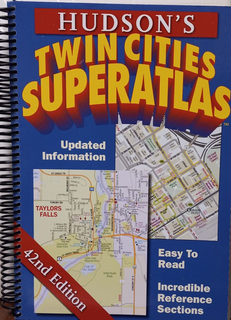 Hudson's Twin Cities Superatlas - Minneapolis, St. Paul 2015 edition - Wide World Maps & MORE!