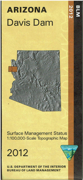 Davis Dam Surface Management Status 1:100,000-Scale Topographic Map (Arizona 60'×30' Quadrangle) - Wide World Maps & MORE! - Map - United States Department of the Interior - Wide World Maps & MORE!