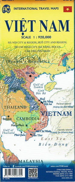 Vietnam | Ha Noi City & Region, Hue City and Region, Ho Chi Minh City, Da Nang, Hoi An, Can Tho, Phu Quoc - Wide World Maps & MORE! - Map - ITMB Publishing, Ltd. - Wide World Maps & MORE!