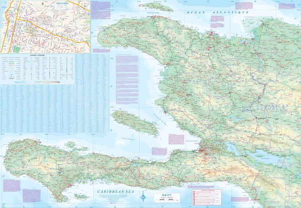 Dominican Republic & Haiti | Santo Domingo, Port-au-Prince [Map] Yusuke Ujimiya; Mark Ramsay; Béatrice Montredon; and Lan Joyce - Wide World Maps & MORE! - Map - ITMB Publishing, Ltd. - Wide World Maps & MORE!