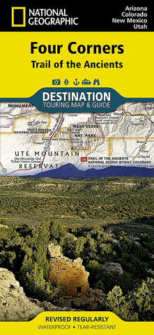 National Geographic Destination Map of the Four Corners Region - Wide World Maps & MORE!