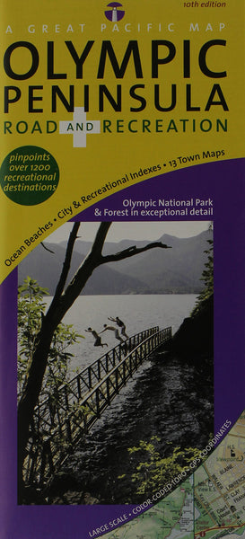 Olympic Peninsula/ Washington Coast, Road & Recreation Map, 10th Edition - Wide World Maps & MORE! - Map - Great Pacific Recreation & Travel Maps - Wide World Maps & MORE!