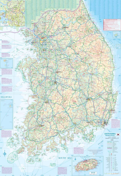 Korea North and South Travel Reference Map 1:830K/1:550K (Waterproof) [Pyongyang, Seoul, Jeju Island] - Wide World Maps & MORE! - Map - ITMB Publishing, Ltd. - Wide World Maps & MORE!