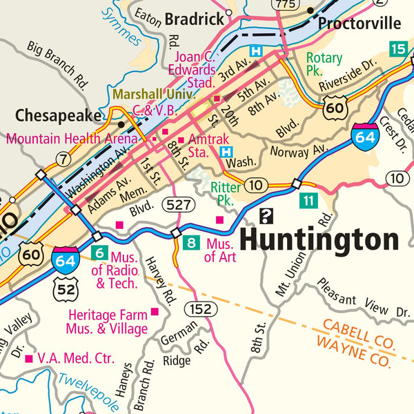 Rand McNally Easy To Fold: West Virginia State Laminated Map Rand McNally - Wide World Maps & MORE!