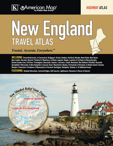 New England Travel Atlas - Wide World Maps & MORE! - Book - Wide World Maps & MORE! - Wide World Maps & MORE!