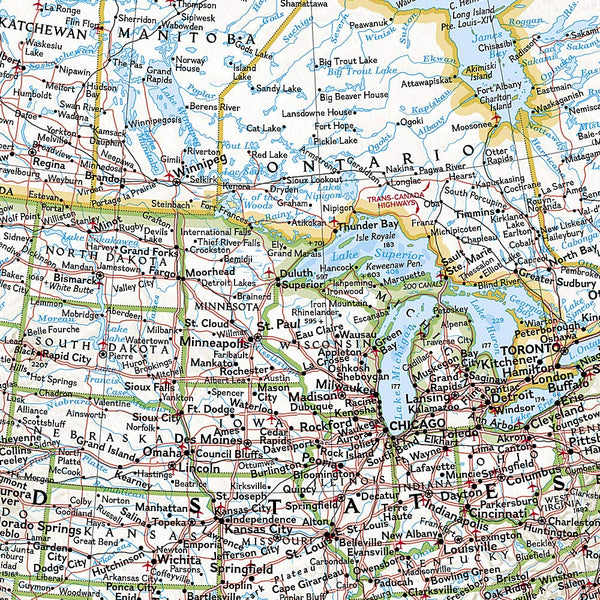 North America Classic [Laminated] (National Geographic Reference Map) - Wide World Maps & MORE! - Map - National Geographic Maps - Wide World Maps & MORE!