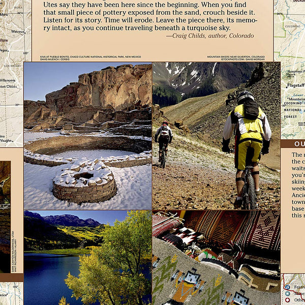 National Geographic Destination Map of the Four Corners Region - Wide World Maps & MORE!