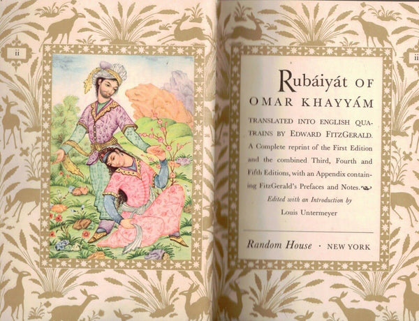 1947 DELUXE EDITION SLIPCASE RUBAIYAT OF OMAR KHAYYAM COLOR ILLUSTRATED GIFT [Hardcover] OMAR KHAYYAM [Hardcover] OMAR KHAYYAM - Wide World Maps & MORE!