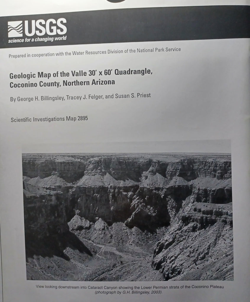 Geologic Map of the Valle Quadrangle - Coconino County, Arizona [Map] - Wide World Maps & MORE!