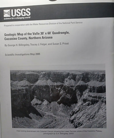 Geologic Map of the Valle Quadrangle - Coconino County, Arizona [Map] - Wide World Maps & MORE!