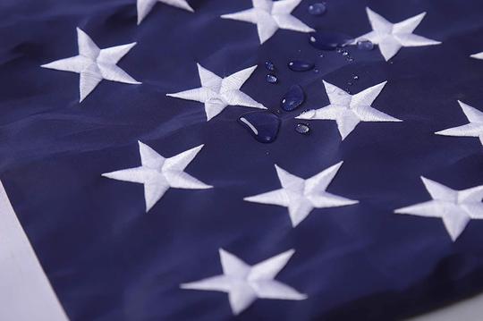 5'×3' Embroidered 210D Nylon United States Flag - Wide World Maps & MORE!