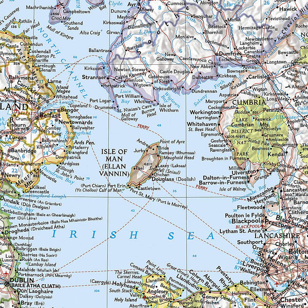 Britain and Ireland Classic [Laminated] (National Geographic Reference Map) - Wide World Maps & MORE! - Map - National Geographic Maps - Wide World Maps & MORE!