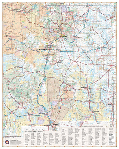 Benchmark 05-1 New Mexico - Wide World Maps & MORE! - Sports - Benchmark Maps - Wide World Maps & MORE!