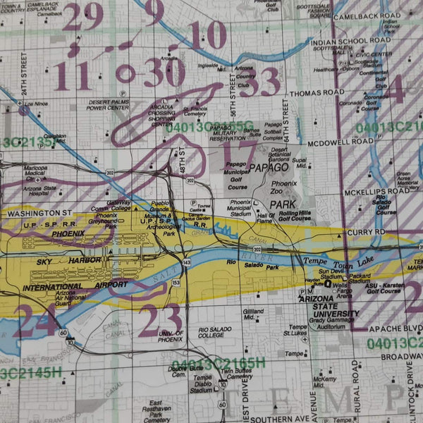 Metropolitan Phoenix Hazards and Warnings Gloss Ready-to-Hang Wall Map - Wide World Maps & MORE! - Map - Wide World Maps & MORE! - Wide World Maps & MORE!