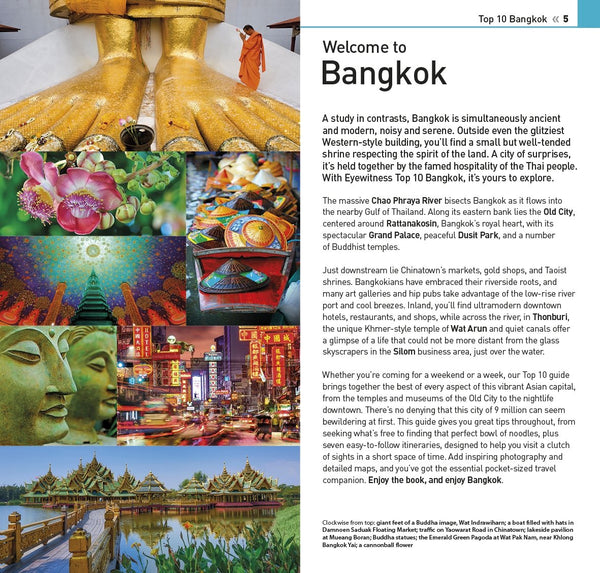 DK Eyewitness Top 10 Bangkok (Pocket Travel Guide) - Wide World Maps & MORE! - Book - DK Eyewitness Travel - Wide World Maps & MORE!