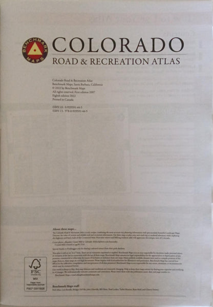 Colorado Road & Recreation Atlas - Wide World Maps & MORE!