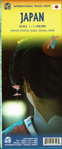 Japan | Tokyo, Kyoto, Nara, Osaka, Kobe - Wide World Maps & MORE! - Map - ITMB Publishing, Ltd. - Wide World Maps & MORE!