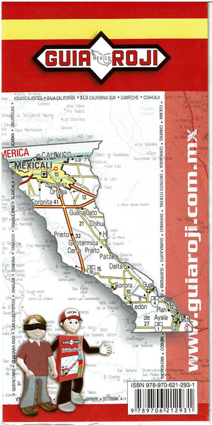 Estado de Baja California Red Carretera | Escala 1:1,000,000 - Wide World Maps & MORE! - Map - Guia Roji - Wide World Maps & MORE!
