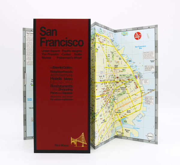 Red Maps SAN FRANCISCO Street Map and City Guide - Wide World Maps & MORE!