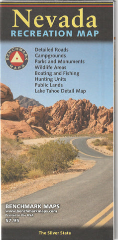 Nevada Recreation Map Paper/Non-Laminated (The Silver State) [Map] BM Maps - Wide World Maps & MORE!