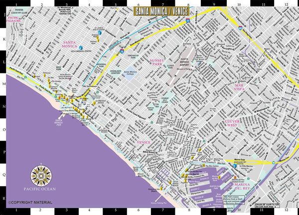 2018 Streetwise Los Angeles Map - Laminated City Center Street Map of Los Angeles, California (Michelin Streetwise Maps) - Wide World Maps & MORE!