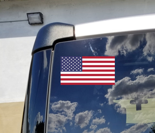 Flag It United States Heavy Duty Vinyl Bumper Sticker (5 × 3 Inches) - Wide World Maps & MORE!