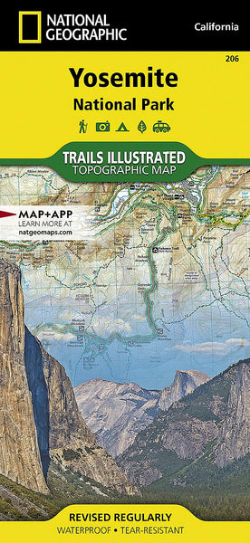 Yosemite National Park (National Geographic Trails Illustrated Map, 206) - Wide World Maps & MORE!