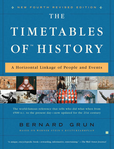 The Timetables of History: A Horizontal Linkage of People and Events - Wide World Maps & MORE!