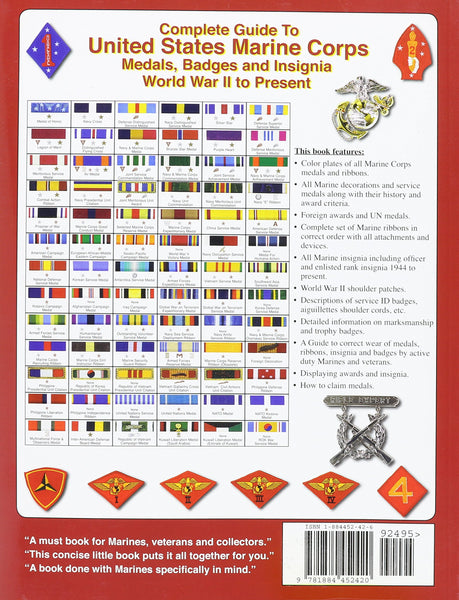 Complete Guide to United States Marine Corps Medals, badges and Insignia: World War II to Present - Wide World Maps & MORE! - Book - Medals of America Press - Wide World Maps & MORE!