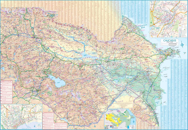 Caucasus Travel Reference Map 1:430K /1:650K - Wide World Maps & MORE! - Map - ITMB Publishing, Ltd. - Wide World Maps & MORE!
