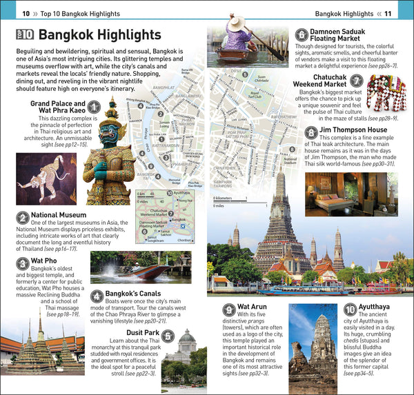 DK Eyewitness Top 10 Bangkok (Pocket Travel Guide) - Wide World Maps & MORE! - Book - DK Eyewitness Travel - Wide World Maps & MORE!