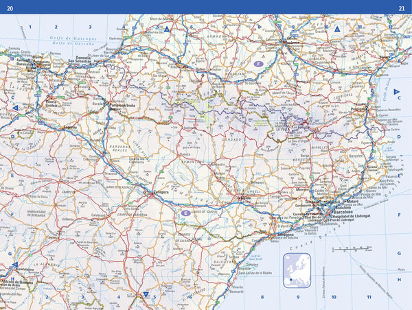 Collins Europe Handy Road Atlas - Wide World Maps & MORE! - Book - Wide World Maps & MORE! - Wide World Maps & MORE!