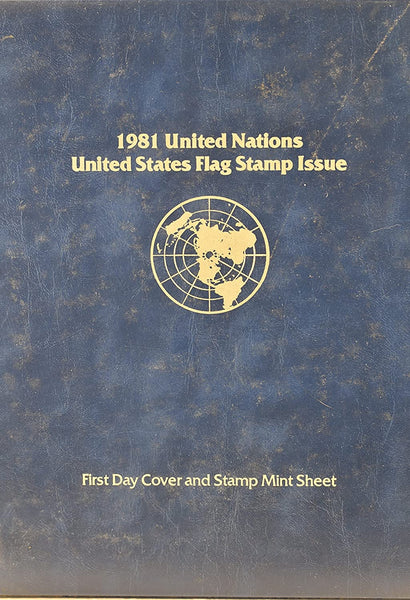 1981 United Nations - United States Flag Stamp Issue : First Day Cover & Stamp Mint Sheet - Wide World Maps & MORE! - Single Detail Page Misc - Wide World Maps & MORE! - Wide World Maps & MORE!