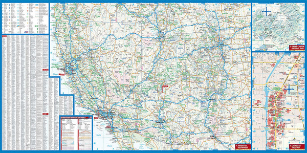 Laminated American Southwest-USA 2 Map  (English Edition) - Wide World Maps & MORE!