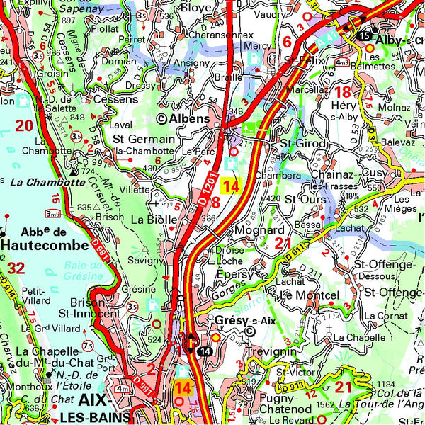 Mapa Regional Rh?ne-Alps (Michelin Maps) (English and French Edition) Michelin - Wide World Maps & MORE!