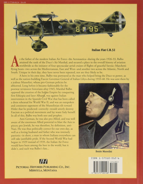 Fascist Eagle: Italy's Air Marshal Italo Balbo - Wide World Maps & MORE! - Book - Brand: Pictorial Histories Publishing Co. - Wide World Maps & MORE!