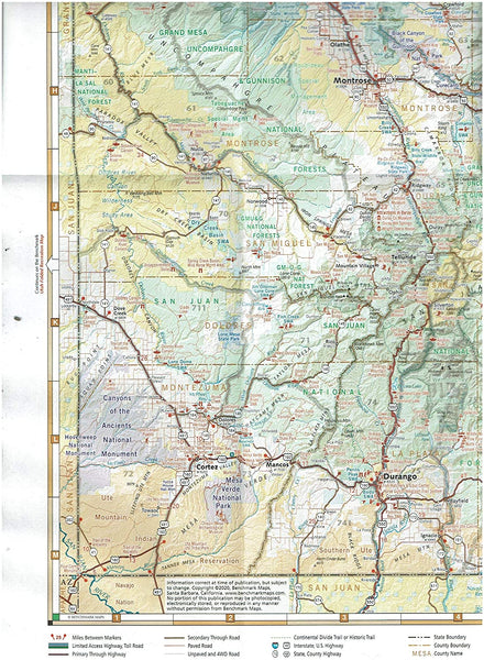 Colorado Recreation Map: The Centennial State - Wide World Maps & MORE! - Map - Benchmark Maps - Wide World Maps & MORE!