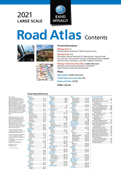 Rand McNally 2021 Large Scale Road Atlas (Rand McNally Road Atlas) - Wide World Maps & MORE!
