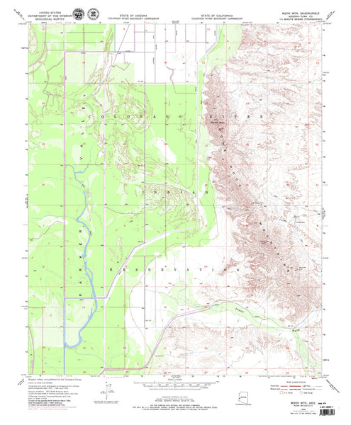 MOON MTN, Arizona 7.5' - Wide World Maps & MORE! - Book - Wide World Maps & MORE! - Wide World Maps & MORE!