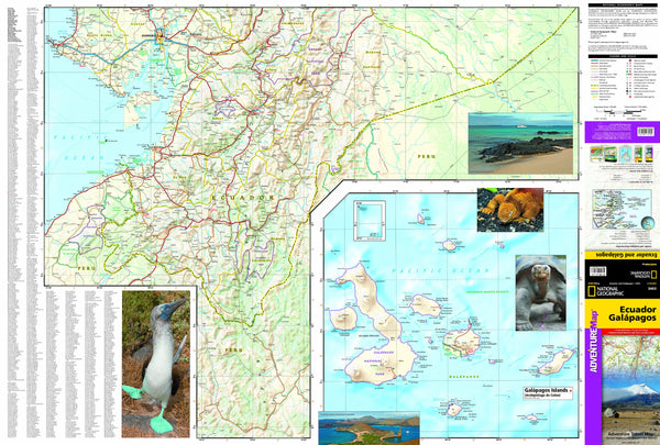 Ecuador and Galapagos Islands (National Geographic Adventure Map) - Wide World Maps & MORE! - Book - Wide World Maps & MORE! - Wide World Maps & MORE!