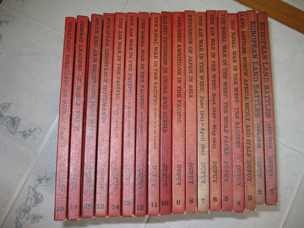 The Military History of World War II. 18 Volume Set [Hardcover] Trevor Nevitt Dupuy - Wide World Maps & MORE!