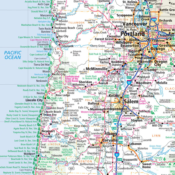 Rand McNally Easy To Read: Oregon State Map [Map] Rand McNally - Wide World Maps & MORE!